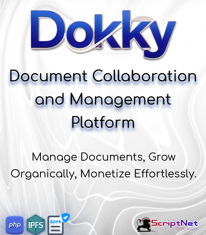 Dokky: the modular suite for sharing, discussing, and selling documents