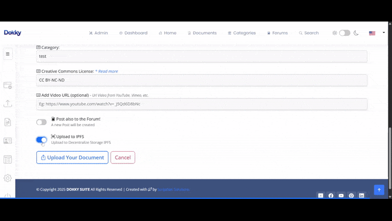 Dokky Suite - Uploads